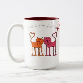 Valentine Cute Zweifarbige Tasse
