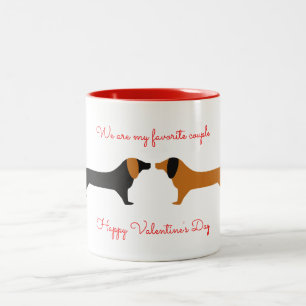 Valentine Dachsund Tasse