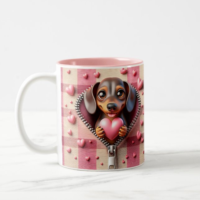 Valentine Dackel Tasse (Links)