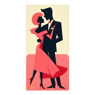 Valentine Dancing Couple Fotodruck