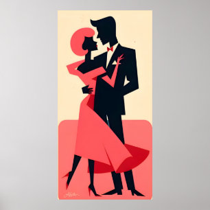 Valentine Dancing Couple Poster