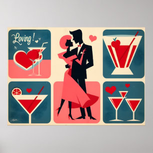 Valentine Dancing Couple Poster