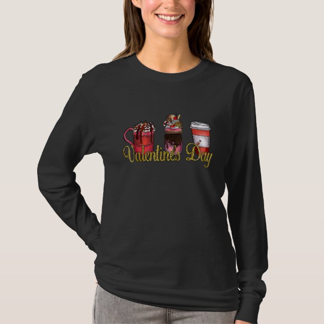 Valentine Day Coffee Lover Heart Costume Shirts Me (Vorderseite)