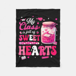 Valentine Day Shirt My Cl Is Full Of Sweethearts T Fleecedecke