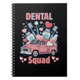 Valentine Dental Squad Süßes Zahn-Team Notizblock