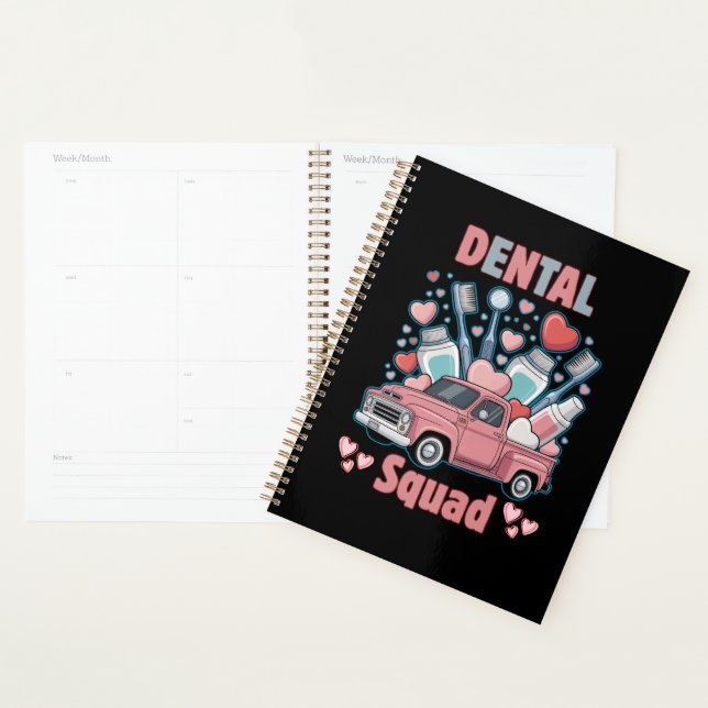 Valentine Dental Squad Süßes Zahn-Team Planer (Anzeige)