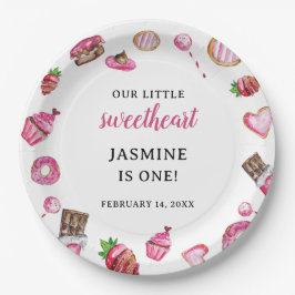 Valentine Desserts Little Sweetheart Geburtstag Ni Pappteller