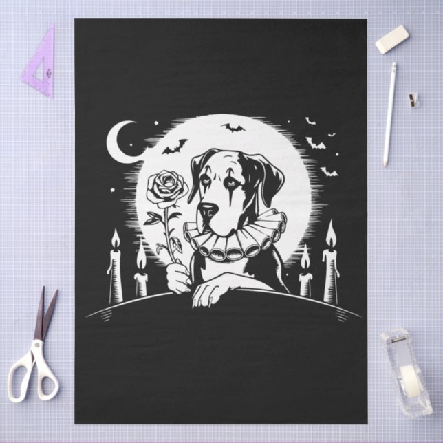 Valentine Deutsche Doggen Tissue-Papier  Seidenpapier (Basteln)