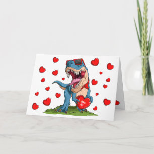 Valentine Dinosaur Karte