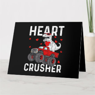 Valentine Dinosaur Monster Truck T Rex Hearts Todd Karte
