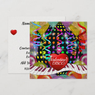 Valentine Disco Einladung