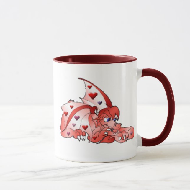 Valentine-Drache-Tasse Tasse (Rechts)