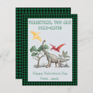Valentine, du bist DINO-Mite! Klassenzimmer Valent Feiertagskarte