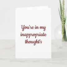 Valentine, du bist in meinen unangemessenen Gedank