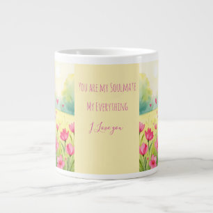 Valentine, Du bist mein Seelenverwandter, mein All Jumbo-Tasse