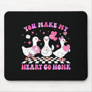 Valentine, du bringst mein Herz zum Hupen alberne Mousepad