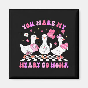 Valentine Du Lässt Mein Herz Honk Alberner Gänse G Magnet