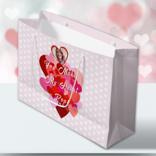 Valentine, du schaffst meinen Pop ins Herz Große Geschenktüte