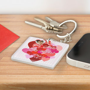 Valentine, du schaffst meinen Pop ins Herz Schlüsselanhänger