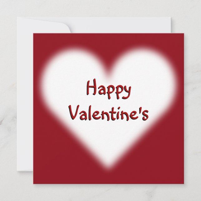 Valentine Einladungen Personalisierte Liebe Karten (Vorderseite)