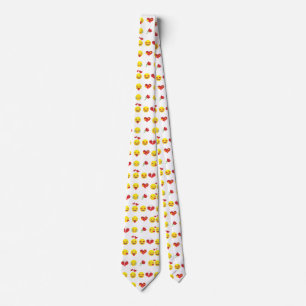 Valentine Emojis menswear mens necktie neck tie Krawatte