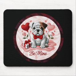 Valentine English Bulldog Desk Mousepad