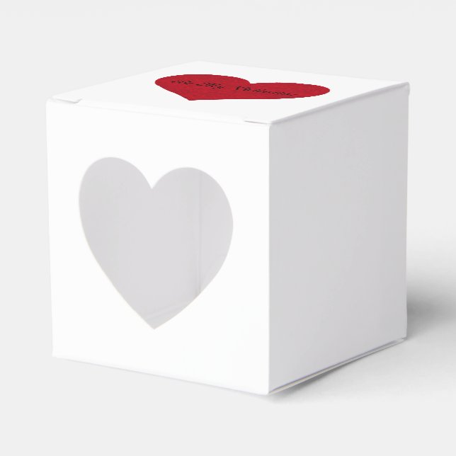 Valentine Favor Box Geschenkschachtel (Vorderseite)