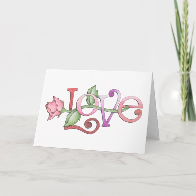 Valentine Feiertagskarte (Vorderseite)