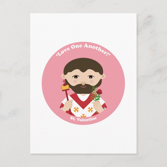 Valentine Feiertagspostkarte (Vorderseite)