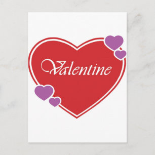 VALENTINE FEIERTAGSPOSTKARTE