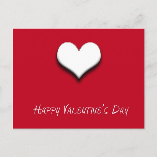 Valentine Feiertagspostkarte (Vorderseite)