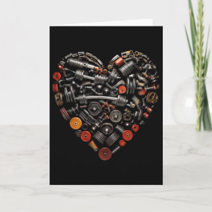 Valentine Fitness Gewichte und Herz Gym Workout Gr Karte