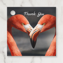 Valentine Flamingo Geschenkanhänger