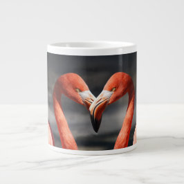 Valentine Flamingo Jumbo-Tasse