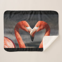 Valentine Flamingo Sherpadecke