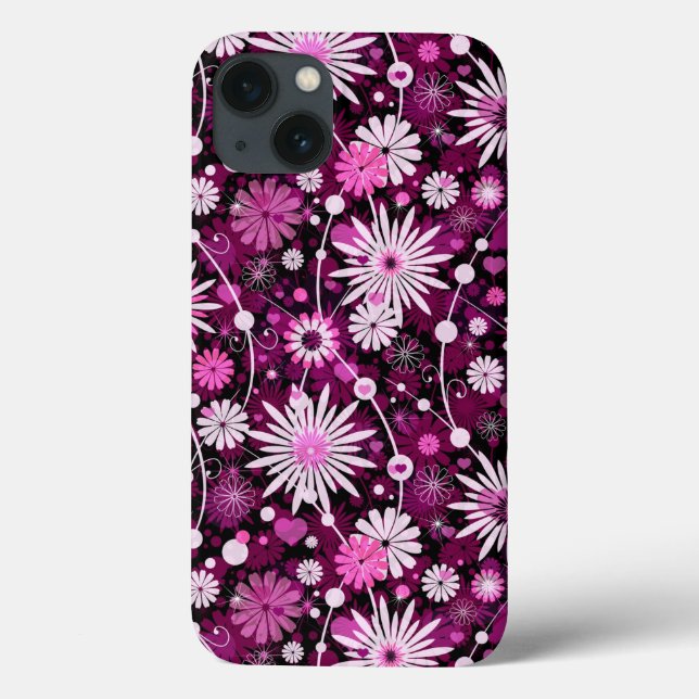 Valentine Floral Pattern Case-Mate iPhone Hülle (Rückseite)