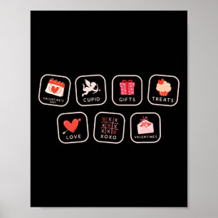 Valentine Förderlehrer Aac Pcs Symbol Verhalten Sp Poster