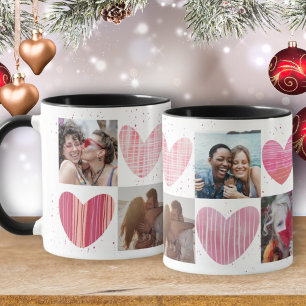 Valentine Foto Heart Collage Tasse