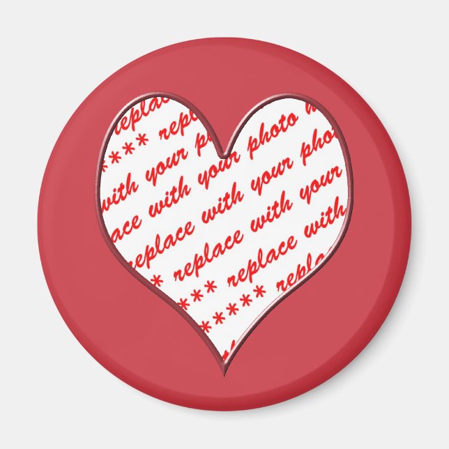 Valentine-Foto-Rahmen Magnet (Vorne)