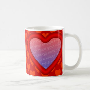 Valentine-Foto-Schablonen-Tasse Tasse