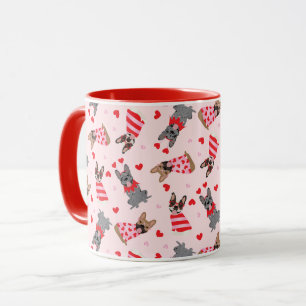 Valentine French Bulldogs Tasse