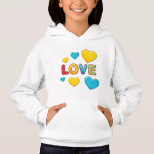 Valentine Fun 3D Mix und Match KIDS Hoodie