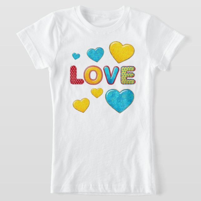 Valentine Fun 3D Mix und Match KIDS T-Shirt (Ablage )