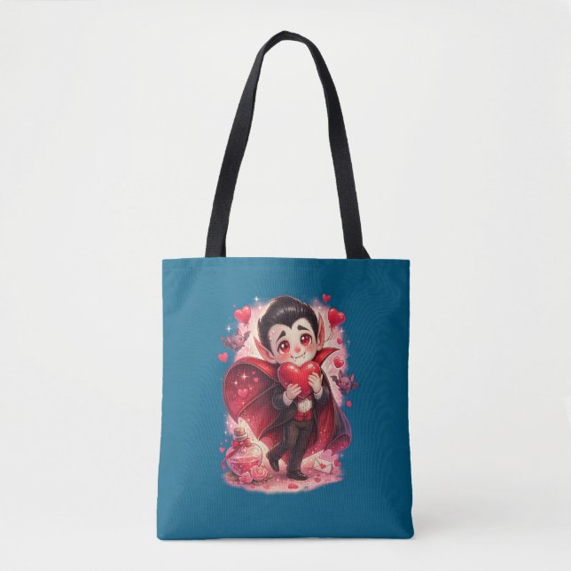 Valentine Funny Dracula tote bag - two-sided (Vorderseite)