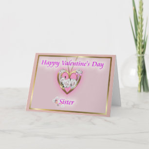 Valentine für Sister Card Feiertagskarte