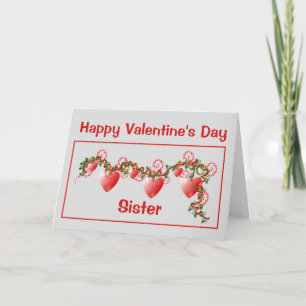 Valentine für Sister Card Feiertagskarte