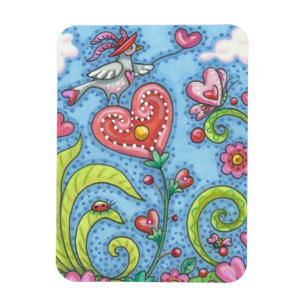VALENTINE GARDEN WHIMSICAL MAGNET *Customize