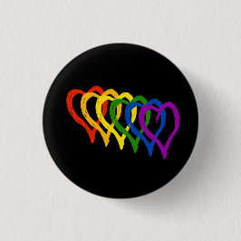 Valentine Gay Pride Rainbow Lagen Herz Button