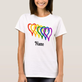 Valentine Gay Pride Regenbogenfarben - individuell T-Shirt