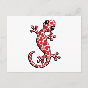 Valentine Gecko Lizards Feiertagspostkarte